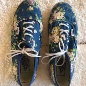 Floral authentic style vans